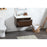 Elegant Kitchen/Bath Roman 30" Single Bathroom Vanity, Walnut