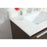 Elegant Roman 30" Single Bathroom Vanity, Walnut/Backsplash