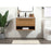 Elegant Kitchen/Bath Roman 30" Single Bathroom Vanity, Walnut Brown