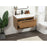 Elegant Kitchen/Bath Roman 30" Single Bathroom Vanity, Walnut Brown