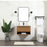 Elegant Kitchen/Bath Roman 30" Single Bathroom Vanity, Walnut Brown