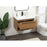 Elegant Roman 30" Single Bathroom Vanity, Walnut Brown/Backsplash