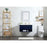 Elegant Roman 30" Single Bathroom Vanity, Walnut Brown/Backsplash