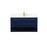 Elegant Roman 36" Single Bathroom Vanity, Blue/Backsplash - VF43536MBL-BS