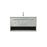Elegant Roman 36" Single Bathroom Vanity, Concrete Grey - VF43536MCG