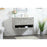 Elegant Roman 36" Single Bathroom Vanity, Concrete Grey