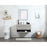 Elegant Roman 36" Single Bathroom Vanity, Concrete Grey