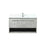 Elegant Roman 36" Single Vanity, Concrete Grey/Backsplash - VF43536MCG-BS