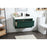 Elegant Roman 36" Single Bathroom Vanity, Green/Backsplash