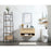 Elegant Roman 36" Single Bathroom Vanity, Green/Backsplash