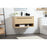 Elegant Roman 36" Single Bathroom Vanity, Maple/Backsplash