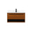 Elegant Roman 36" Single Bathroom Vanity, Teak/Backsplash - VF43536MTK-BS