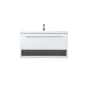 Elegant Kitchen/Bath Roman 36" Single Bathroom Vanity, White - VF43536MWH