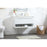 Elegant Kitchen/Bath Roman 36" Single Bathroom Vanity, White