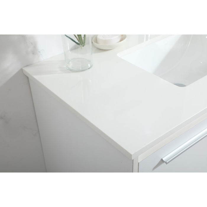 Elegant Kitchen/Bath Roman 36" Single Bathroom Vanity, White