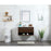Elegant Roman 36" Single Bathroom Vanity, White/Backsplash