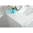Elegant Roman 36" Single Bathroom Vanity, White/Backsplash