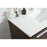 Elegant Roman 36" Single Bathroom Vanity, Walnut/Backsplash