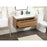 Elegant Kitchen/Bath Roman 36" Single Bathroom Vanity, Walnut Brown