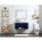 Elegant Roman 36" Single Bathroom Vanity, Walnut Brown/Backsplash