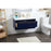 Elegant Kitchen/Bath Roman 40" Single Bathroom Vanity, Blue