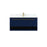 Elegant Roman 40" Single Bathroom Vanity, Blue/Backsplash - VF43540MBL-BS