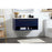 Elegant Roman 40" Single Bathroom Vanity, Blue/Backsplash