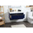 Elegant Roman 40" Single Bathroom Vanity, Blue/Backsplash