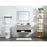 Elegant Roman 40" Single Bathroom Vanity, Blue/Backsplash
