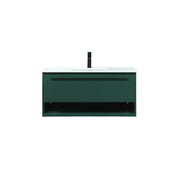 Elegant Kitchen/Bath Roman 40" Single Bathroom Vanity, Green - VF43540MGN