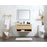 Elegant Roman 40" Single Bathroom Vanity, Green/Backsplash