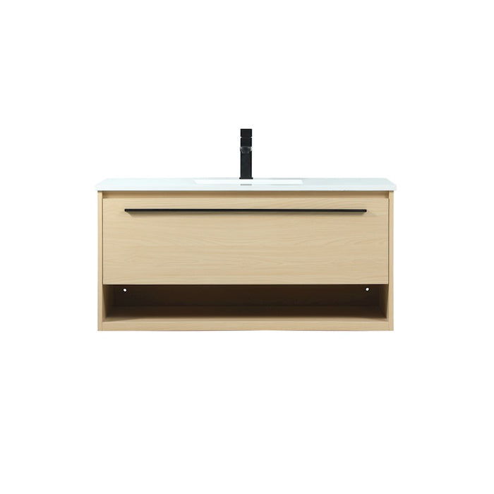 Elegant Kitchen/Bath Roman 40" Single Bathroom Vanity, Maple - VF43540MMP