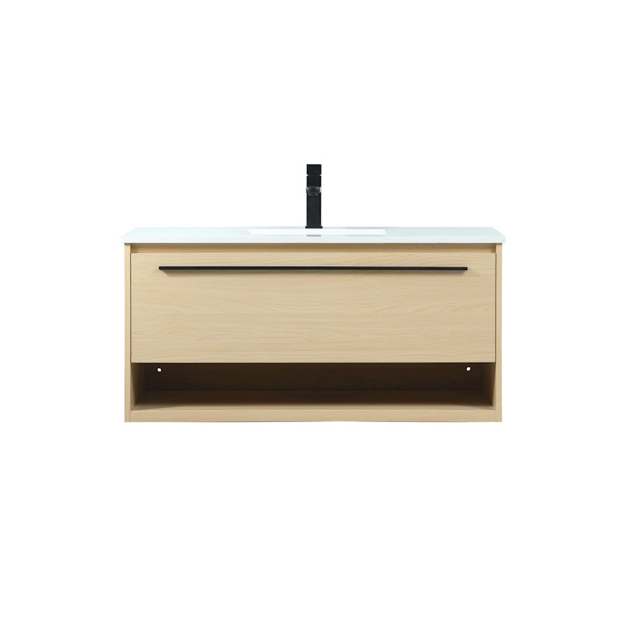 Elegant Kitchen/Bath Roman 40" Single Bathroom Vanity, Maple - VF43540MMP
