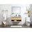 Elegant Kitchen/Bath Roman 40" Single Bathroom Vanity, Maple