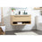 Elegant Roman 40" Single Bathroom Vanity, Maple/Backsplash