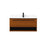 Elegant Roman 40" Single Bathroom Vanity, Teak/Backsplash - VF43540MTK-BS