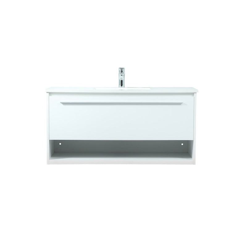 Elegant Kitchen/Bath Roman 40" Single Bathroom Vanity, White - VF43540MWH