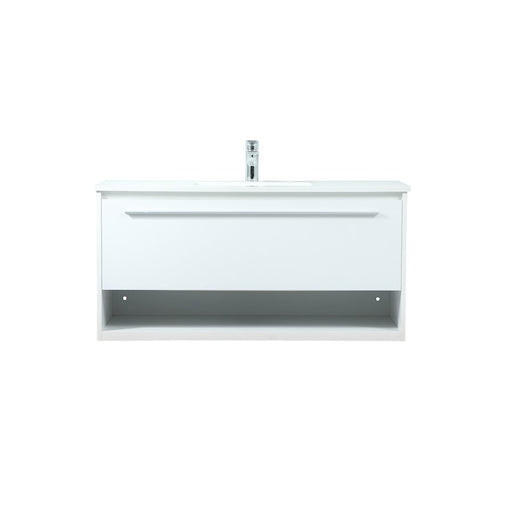 Elegant Kitchen/Bath Roman 40" Single Bathroom Vanity, White - VF43540MWH