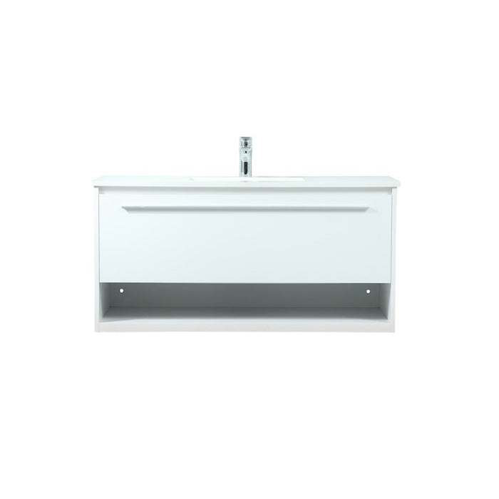 Elegant Kitchen/Bath Roman 40" Single Bathroom Vanity, White - VF43540MWH