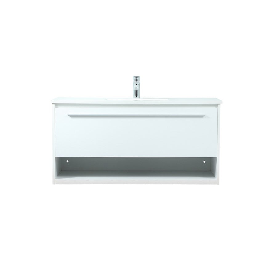 Elegant Kitchen/Bath Roman 40" Single Bathroom Vanity, White - VF43540MWH