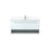 Elegant Roman 40" Single Bathroom Vanity, White/Backsplash - VF43540MWH-BS
