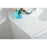 Elegant Roman 40" Single Bathroom Vanity, White/Backsplash