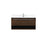 Elegant Roman 40" Single Bathroom Vanity, Walnut/Backsplash - VF43540MWT-BS
