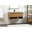 Elegant Kitchen/Bath Roman 40" Single Bathroom Vanity, Walnut Brown