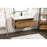 Elegant Kitchen/Bath Roman 40" Single Bathroom Vanity, Walnut Brown
