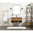 Elegant Kitchen/Bath Roman 40" Single Bathroom Vanity, Walnut Brown