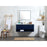 Elegant Roman 40" Single Bathroom Vanity, Walnut Brown/Backsplash