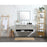 Elegant Roman 48" Single Bathroom Vanity, Blue/Backsplash