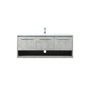 Elegant Roman 48" Single Bathroom Vanity, Concrete Grey - VF43548MCG
