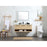 Elegant Roman 48" Single Vanity, Concrete Grey/Backsplash